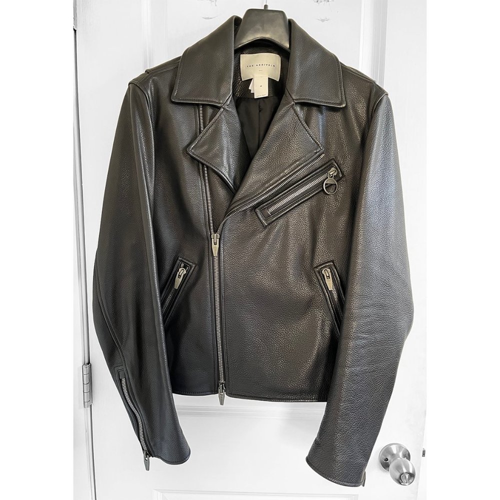The Arrivals Lautner II Black Leather Jacket Size M (like new)
